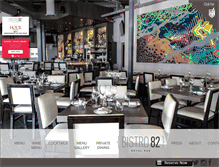 Tablet Screenshot of bistro82.com